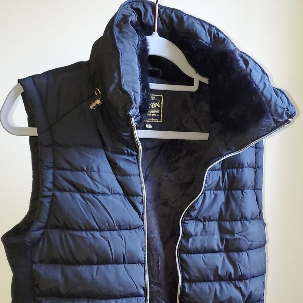 Black winter vest